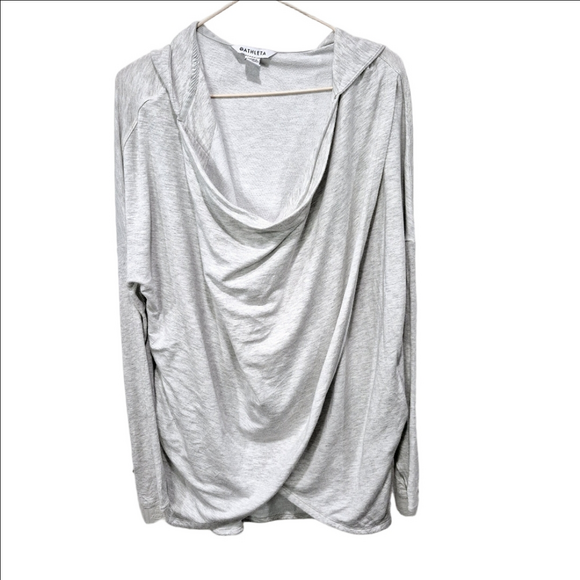 Athleta Tops - Athleta Heather Gray Drape Top